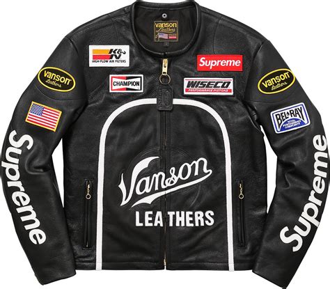 supreme vanson jacket replica|supreme vanson leather jacket.